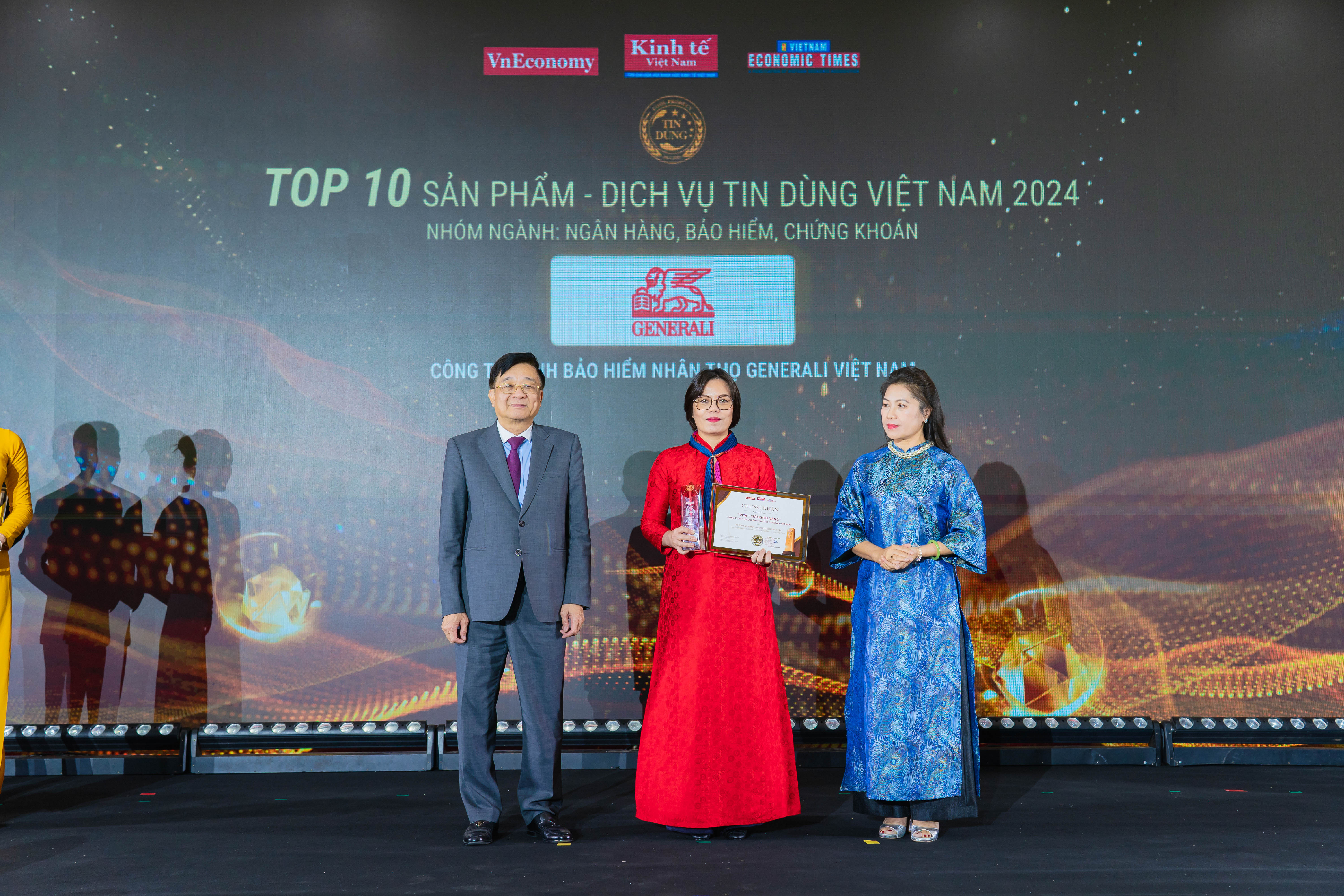 Generali Việt Nam được vinh doanh Top 10 Sản phẩm – Dịch vụ tin dùng Việt Nam 2024